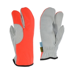 One-finger mitt-Water repell.leather-Ball.nylon-Anti-chip