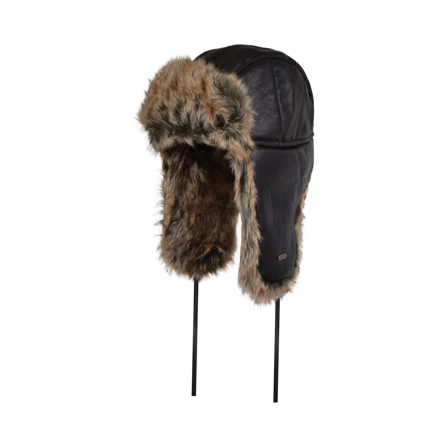 Hat-Fake leather-Fake fur