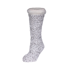 Slippers socks-Acrylic knit-Poly.