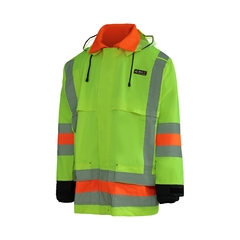 Signaller rainsuit jacket-220d Nylon/PVC-Multi-Function pock