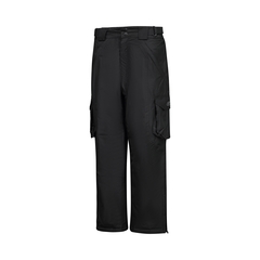 Pantalon à la taille-Nylon/PU-Scellées-Leg zip