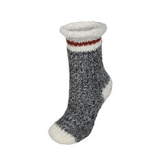 Slippers socks-Acry. knit-Plush