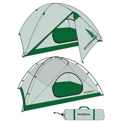 4 pers. tent-210T Polyester-Aluminum poles