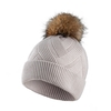 77 131 laka tuque pompom femme grise 01 3000